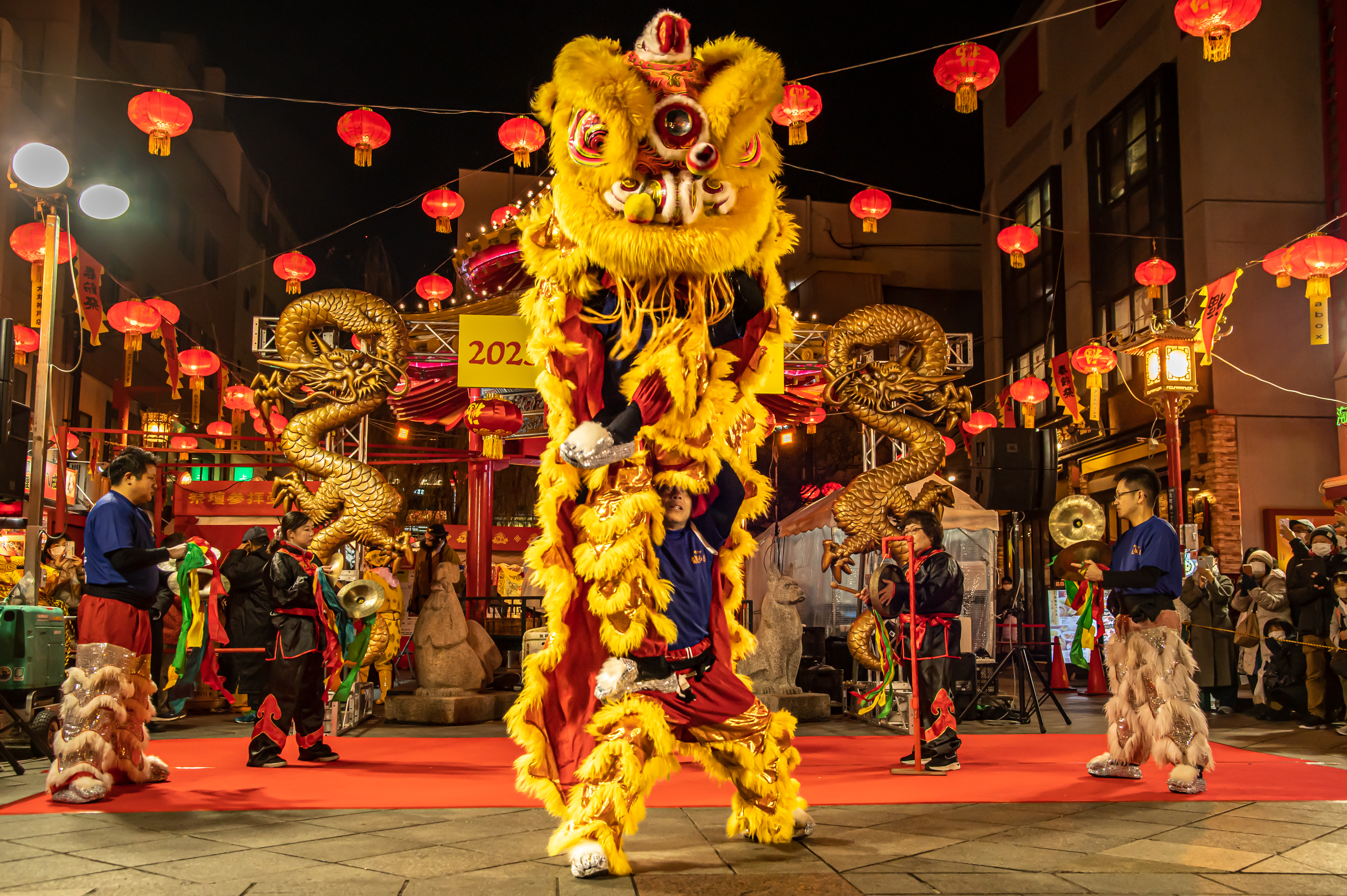 南京町 春節祭 獅子舞