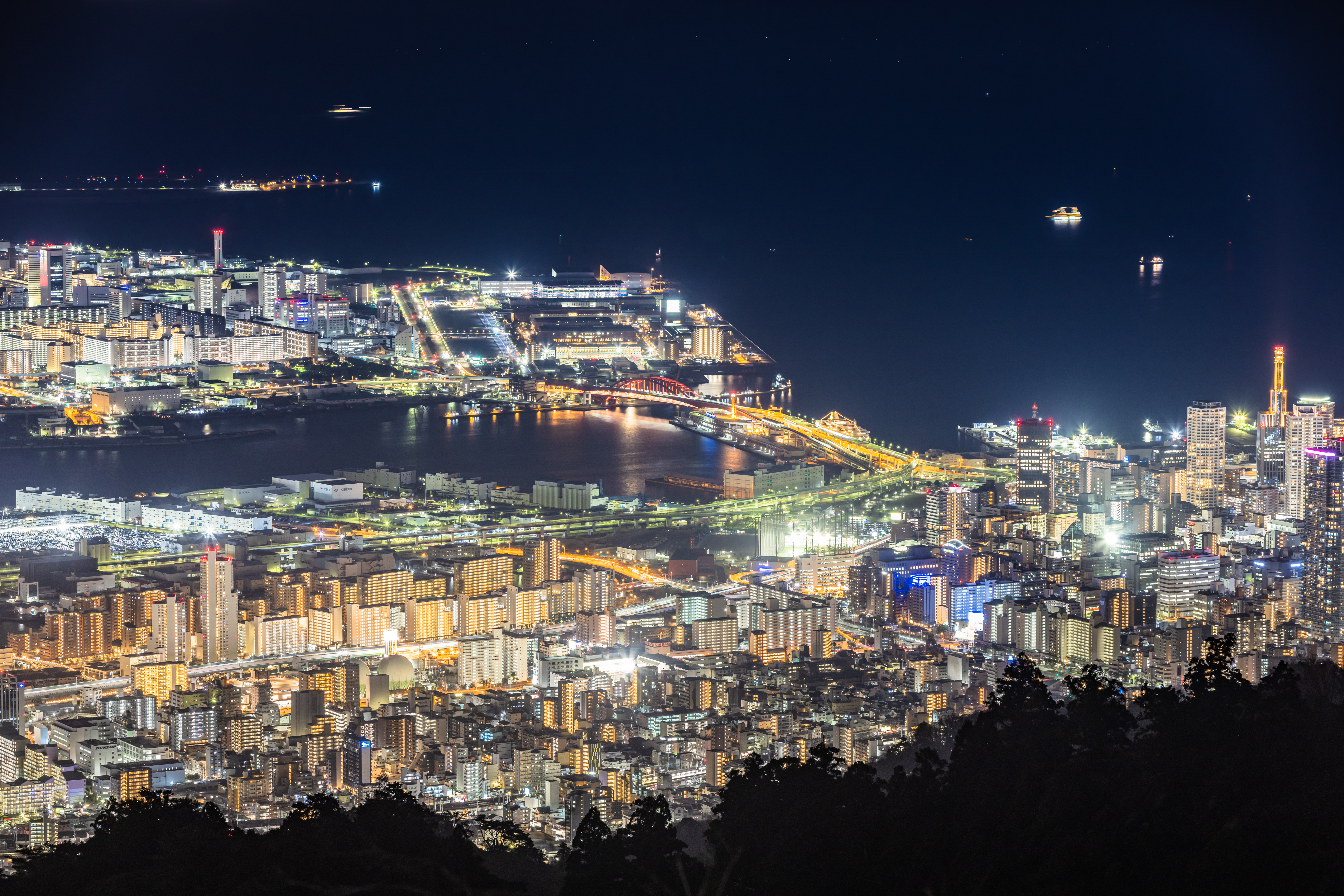 摩耶山 掬星台 夜景