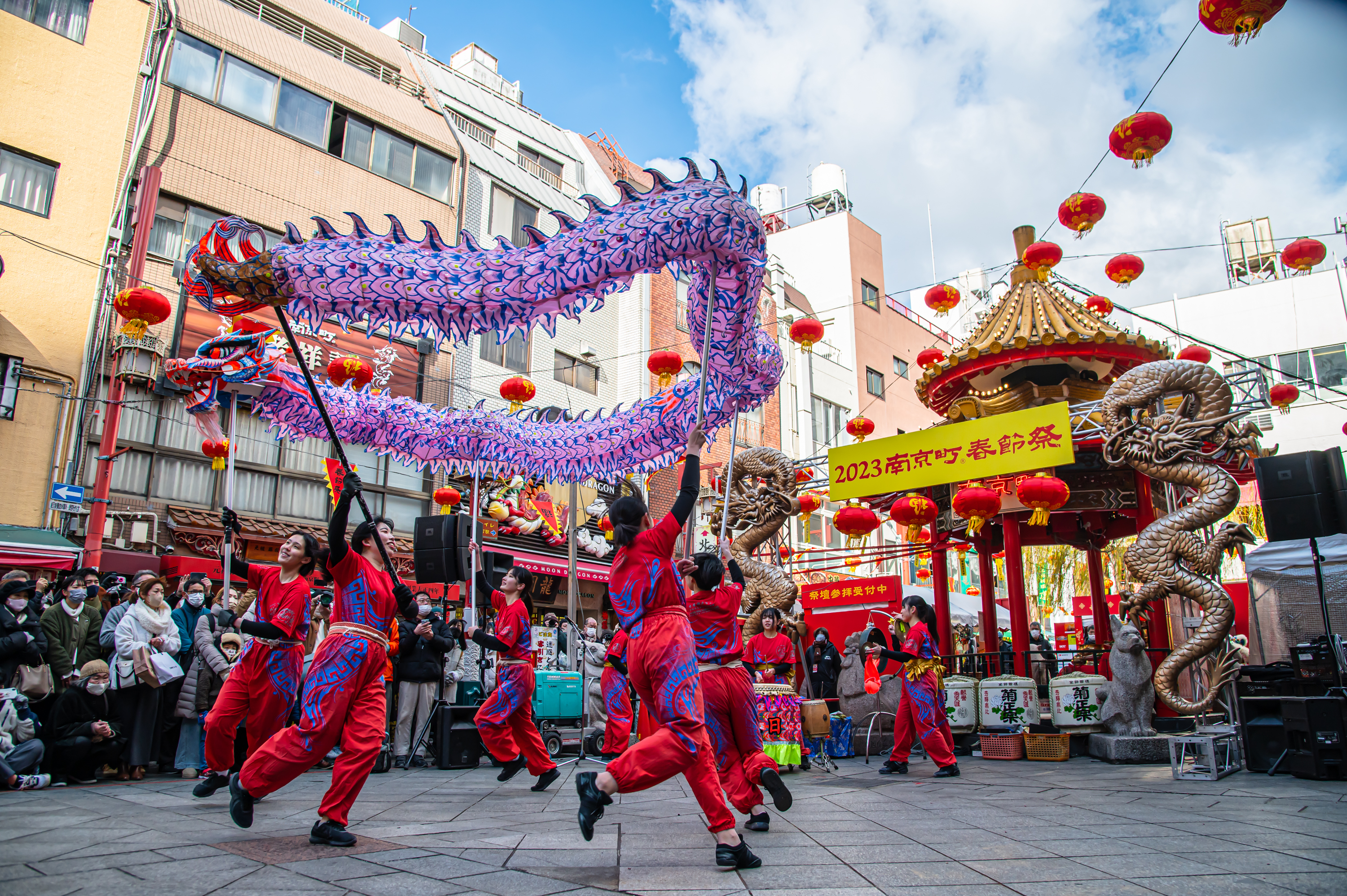 南京町 春節祭 龍舞