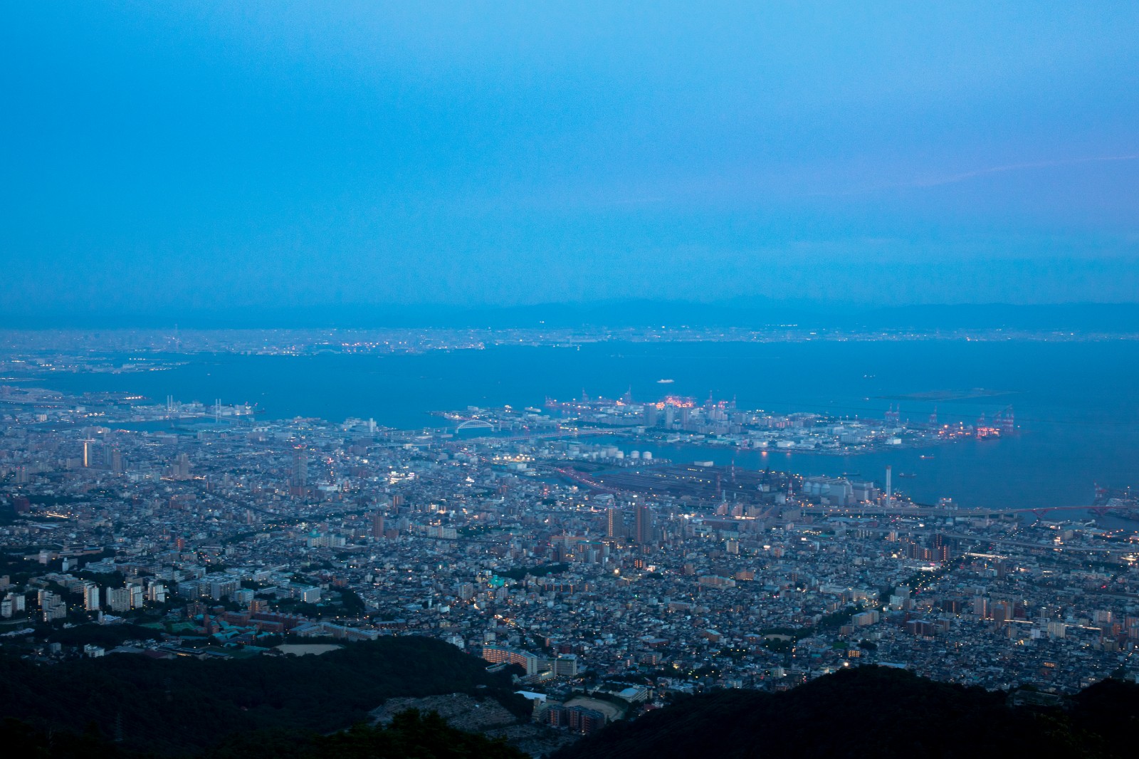 六甲山からの景色